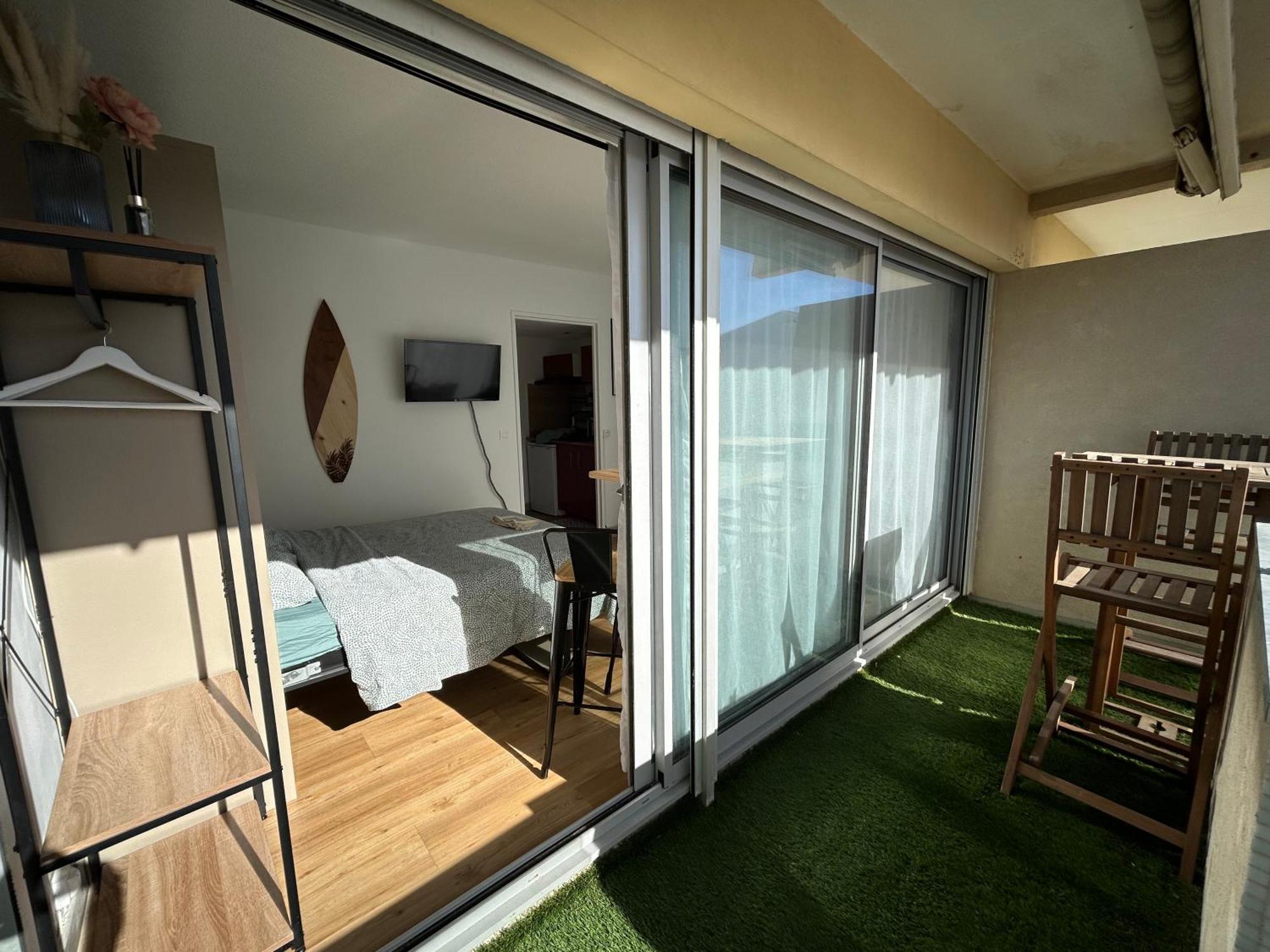 Cosy Studio Avec Vue Sur L'Ocean Lacanau Exterior foto